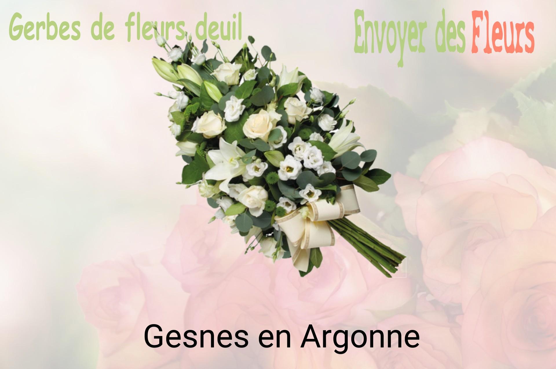 Gerbe de fleurs de deuil livrée à Gesnes-en-Argonne
